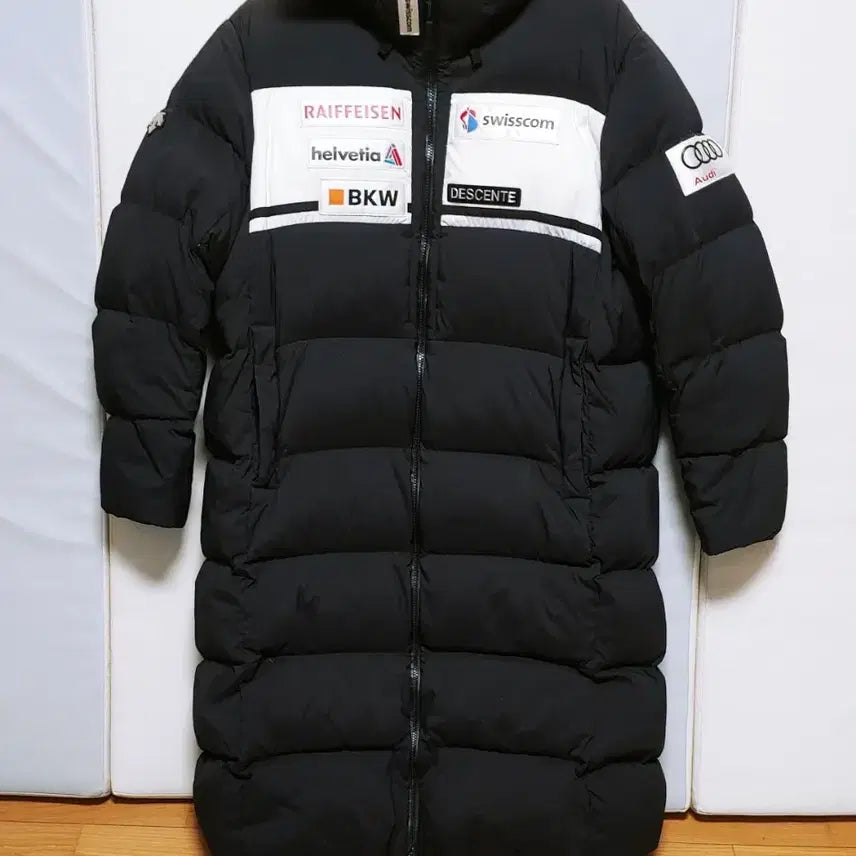 [BUNJANG] Descente Audi Long Down Padded Jacket Black / [3XL] 데상트 아우디 롱패딩점퍼 블랙1499