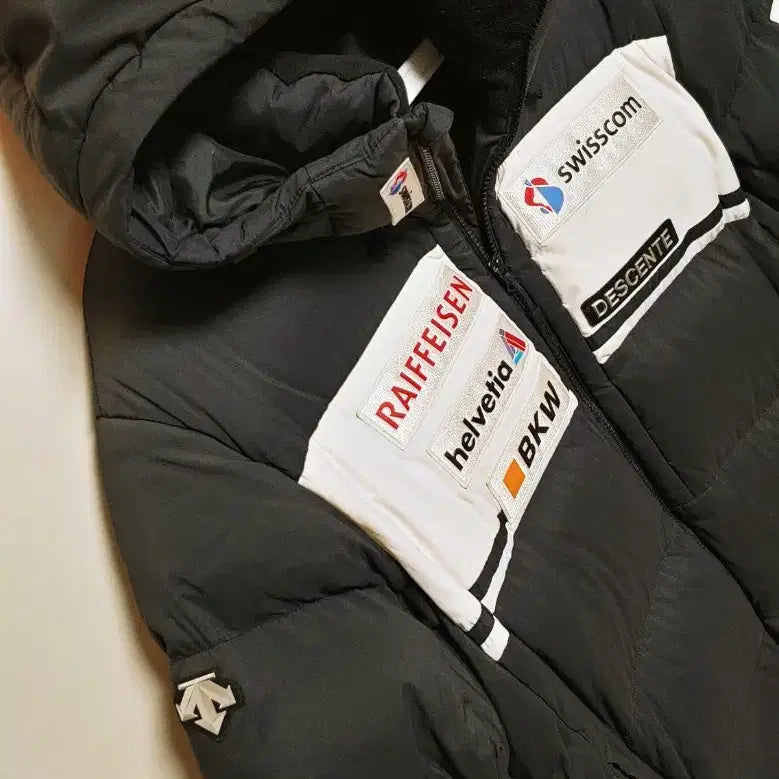 [BUNJANG] Descente Audi Long Down Padded Jacket Black / [3XL] 데상트 아우디 롱패딩점퍼 블랙1499