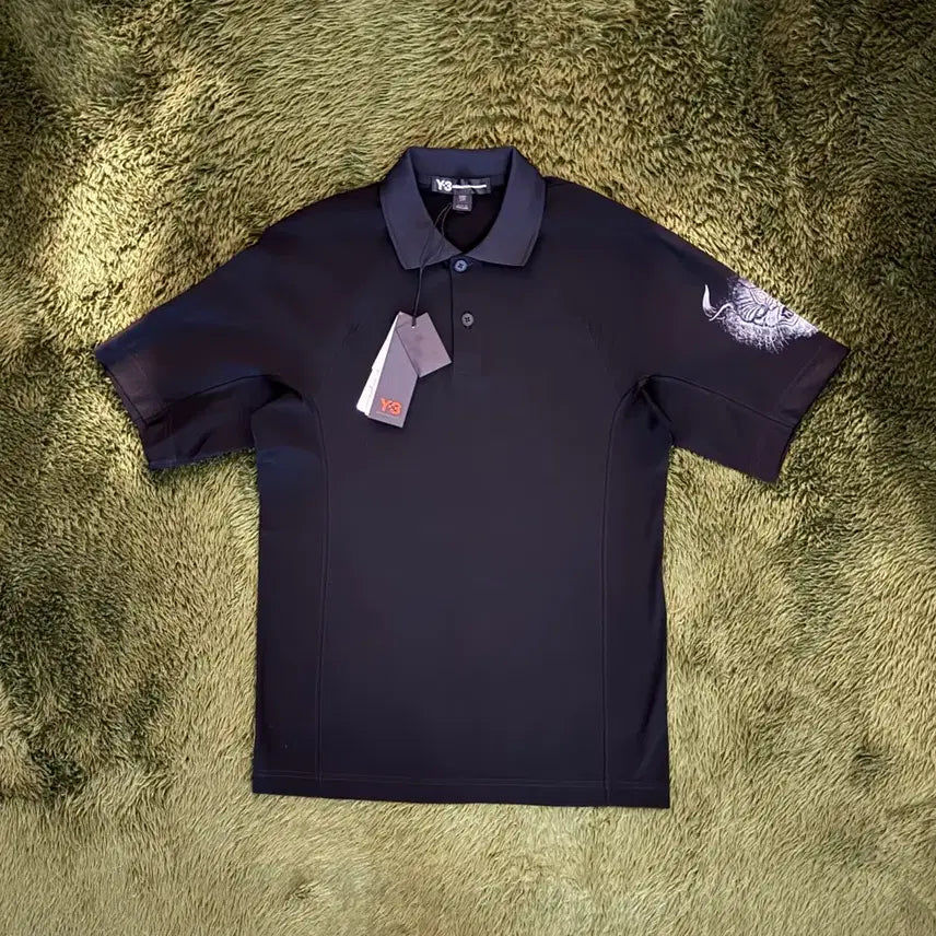 [BUNJANG] Y-3 Yohji Yamamoto All Blacks Polo Shirt Black / Y-3 요지 야마모토 뉴질랜드 올블랙스 폴로 티셔츠 블랙