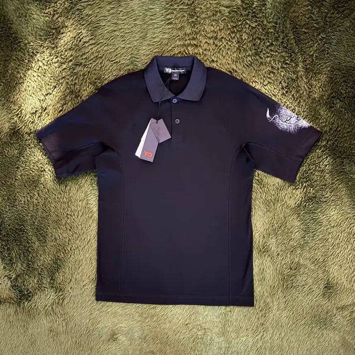 [BUNJANG] Y-3 Yohji Yamamoto All Blacks Polo Shirt Black / Y-3 요지 야마모토 뉴질랜드 올블랙스 폴로 티셔츠 블랙