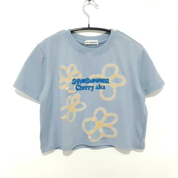 [BUNJANG] Generic Crop T-Shirt / 프린팅 크롭 반팔 F_S0468