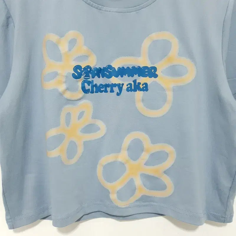 [BUNJANG] Generic Crop T-Shirt / 프린팅 크롭 반팔 F_S0468