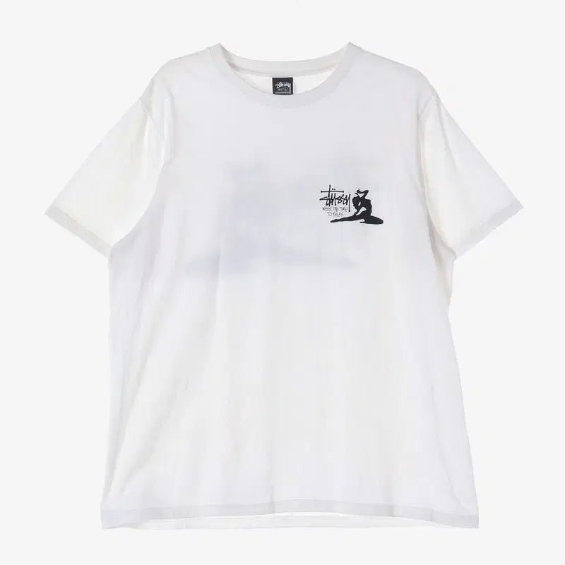 [BUNJANG] Stussy Silhouette Lady Graphic T-shirt (L) / 스투시 실루엣 레이디 그래픽 티셔츠 L
