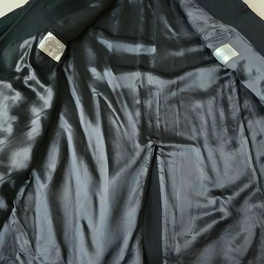 [BUNJANG] Tibbett Renoir Black Long Wool Coat / Tibbett Renoir 영국 블랙 롱 모직 코트 105
