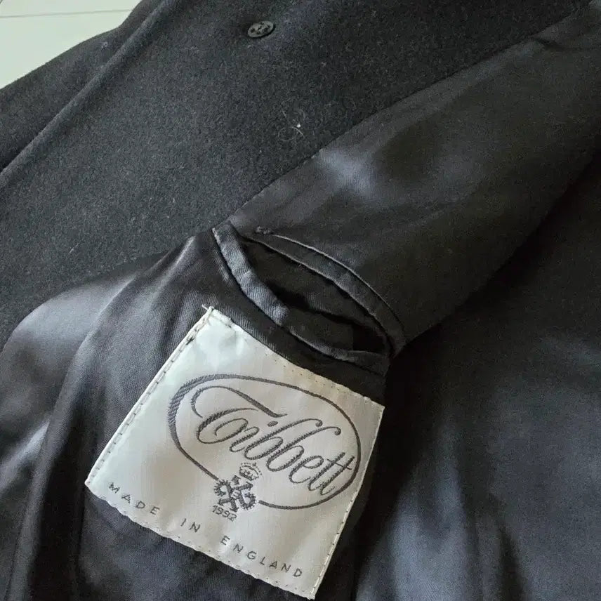 [BUNJANG] Tibbett Renoir Black Long Wool Coat / Tibbett Renoir 영국 블랙 롱 모직 코트 105