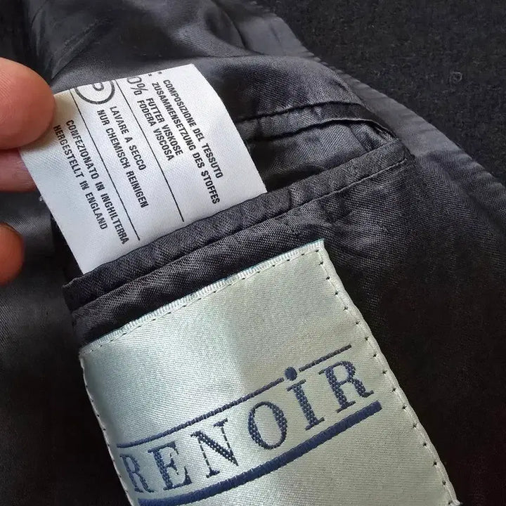 [BUNJANG] Tibbett Renoir Black Long Wool Coat / Tibbett Renoir 영국 블랙 롱 모직 코트 105
