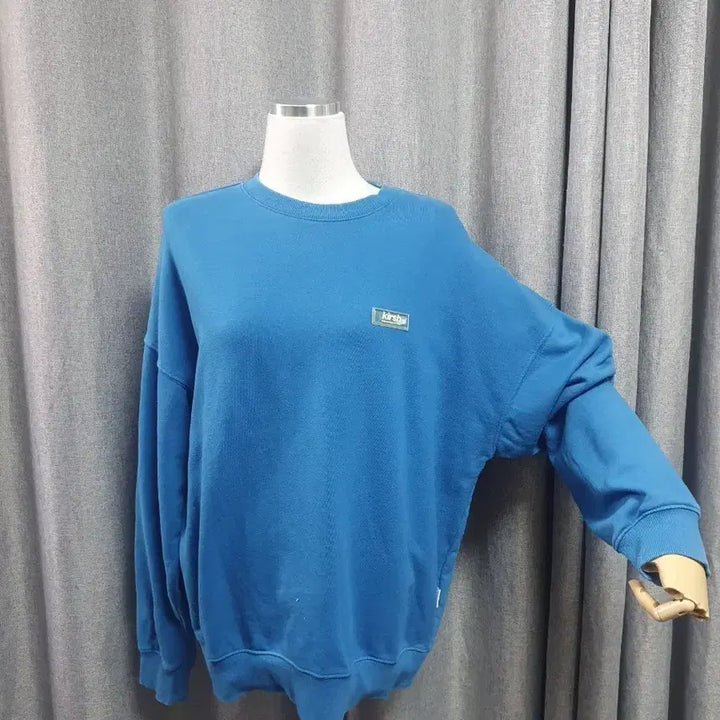 [BUNJANG] Kirsh Blue Oversized Sweatshirt / 키르시 블루 오버 맨투맨