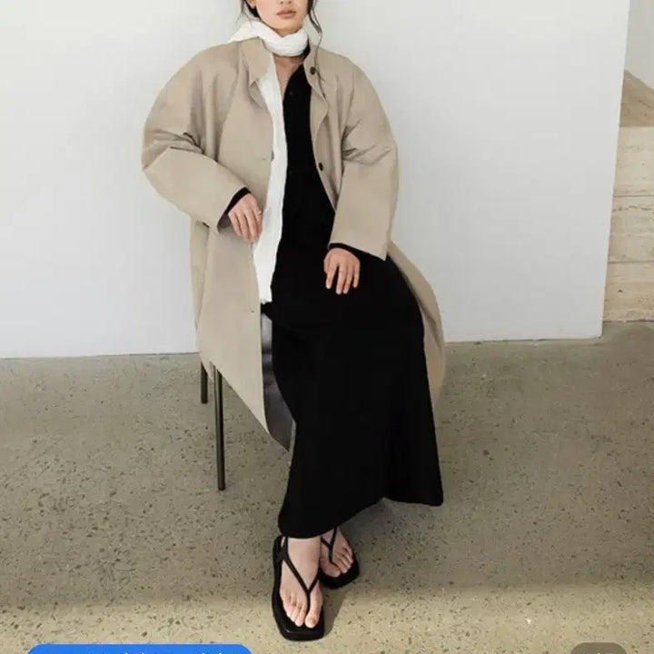 [BUNJANG] Hauit Love Me High Neck Trench Coat / 하우트러브미  하이넥 트렌치 맥코트