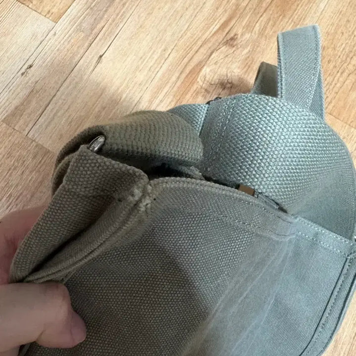 [BUNJANG] A.P.C. Recuperation Two-Way Canvas Tote Bag / 아페쎄 리쿠퍼레이션 토트백 투웨이 캔버스백 카키