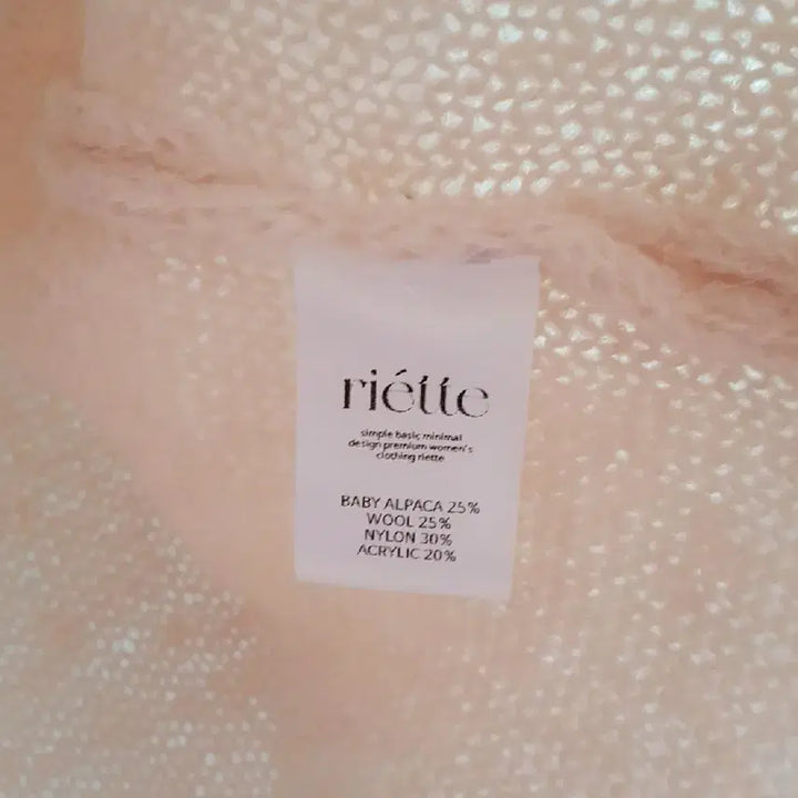 [BUNJANG] リエッテ Dear Knit V-Neck Crop See-through Knit / 리에뜨 디어니트 브이넥 크롭 시스루 니트