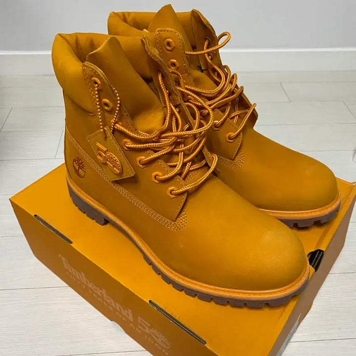 [BUNJANG] Timberland 50th Anniversary Yellow Premium 6-Inch Boots / 팀버랜드 50주년 옐로우 프리미엄 6인치 부츠 290