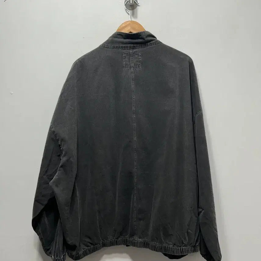 [BUNJANG] Vintage Washed Black Blouson Jacket - XL / 빈티지 워싱 블랙 블루종 자켓 XL