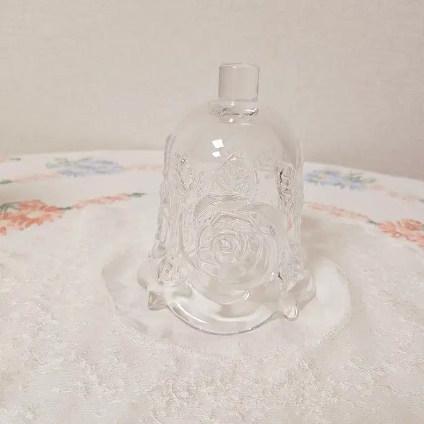[BUNJANG] Vintage Big Rose Votive &amp; Rose Ceramic Brass Candle Holder Set / 빈티지 빅로즈 보티브&amp;로즈 도자기 브라스 촛대set