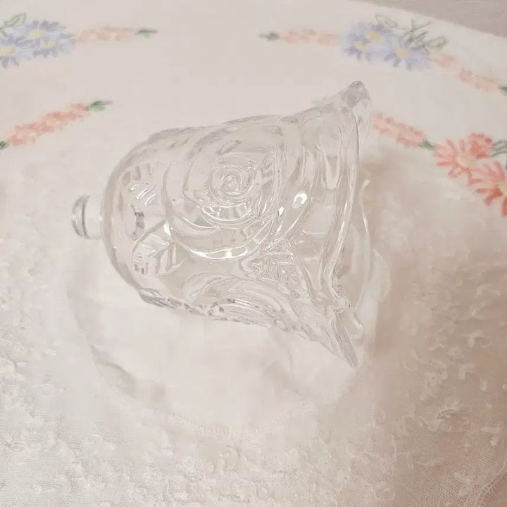 [BUNJANG] Vintage Big Rose Votive &amp; Rose Ceramic Brass Candle Holder Set / 빈티지 빅로즈 보티브&amp;로즈 도자기 브라스 촛대set