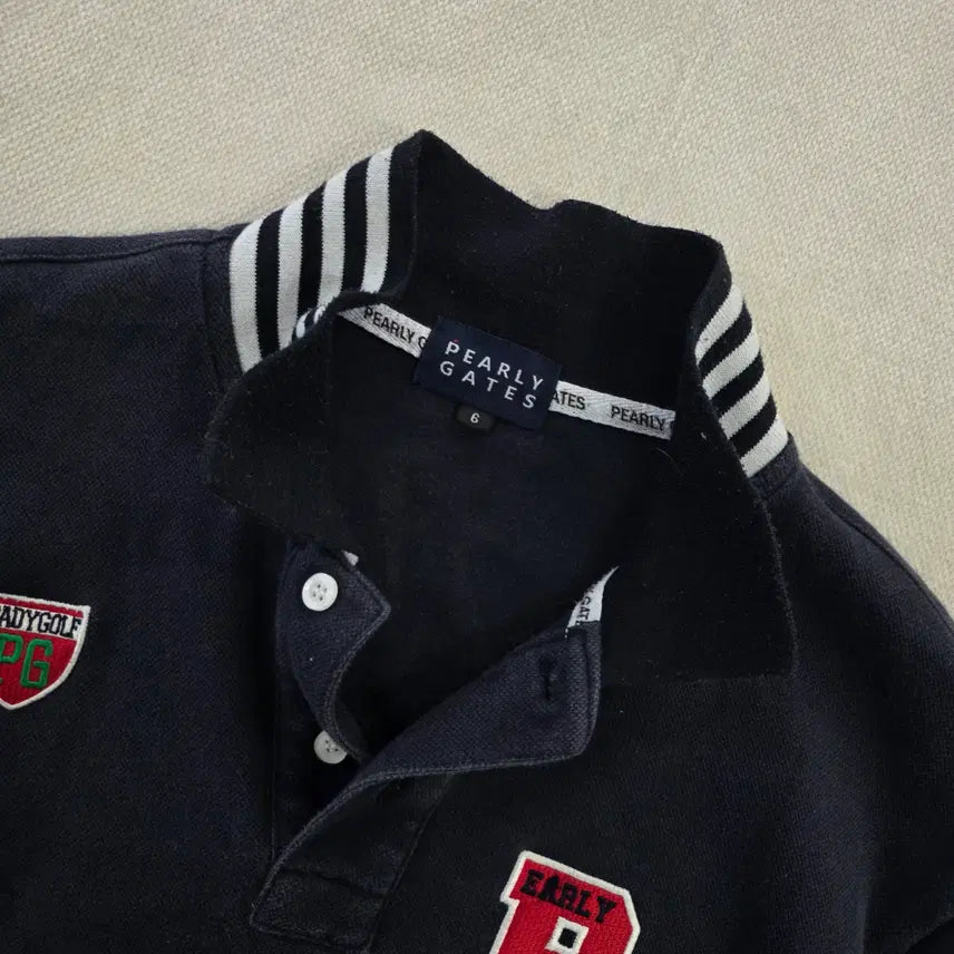 [BUNJANG] Pearlygates Long Sleeve Polo Shirt / [6] 파리게이츠 긴팔 카라티 0213J