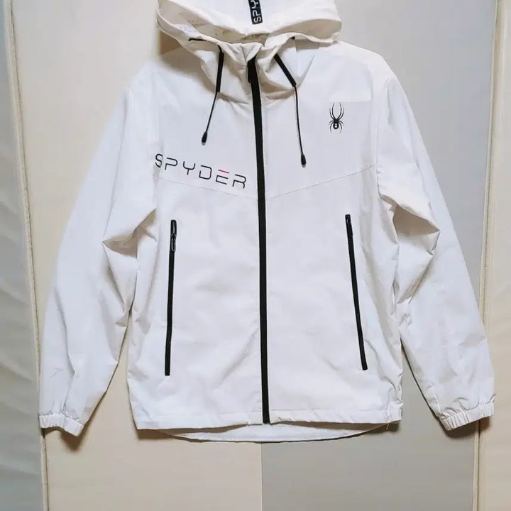 [BUNJANG] Spider Windbreaker Jacket White / [L] 스파이더 바람막이점퍼 화이트241