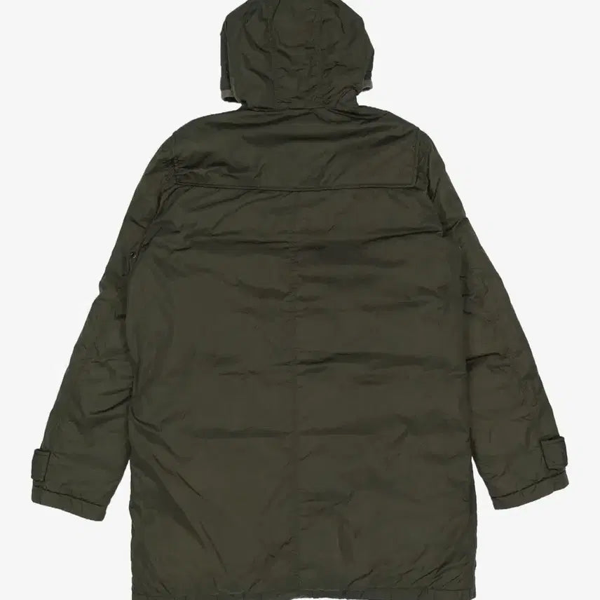 [BUNJANG] Tommy Hilfiger Long Duffle Hooded Down Jacket - Khaki / 타미힐피거 후드 더플 롱패딩 카키