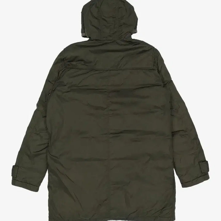 [BUNJANG] Tommy Hilfiger Long Duffle Hooded Down Jacket - Khaki / 타미힐피거 후드 더플 롱패딩 카키