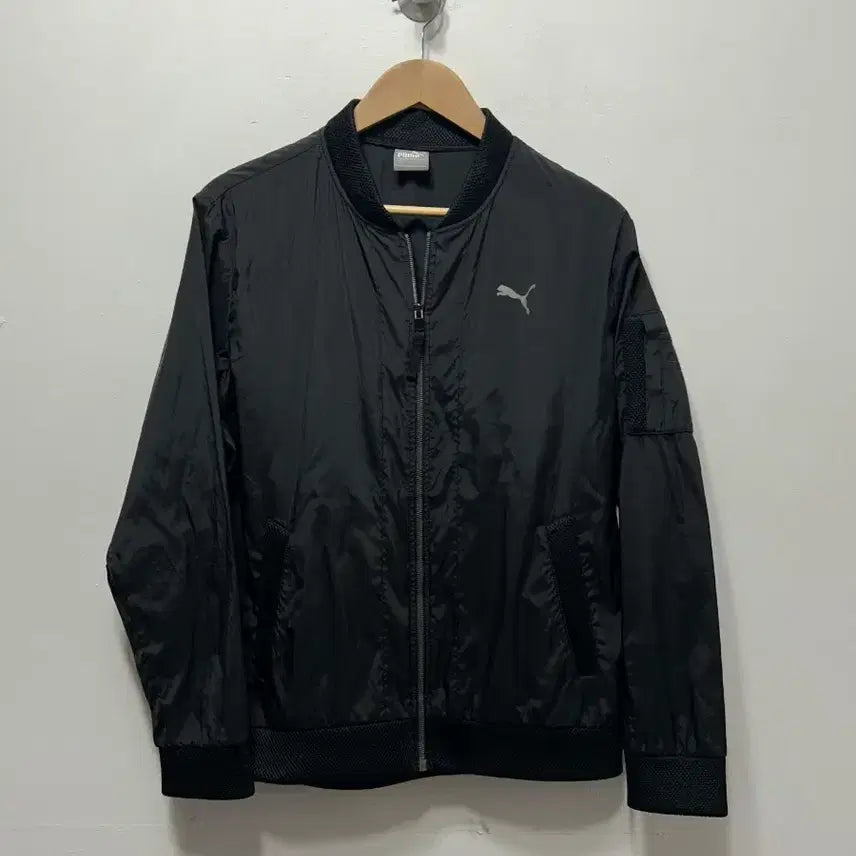 [BUNJANG] Puma Bomber Jacket Windbreaker L / 푸마 블랙 봄버 자켓 바람막이점퍼 L
