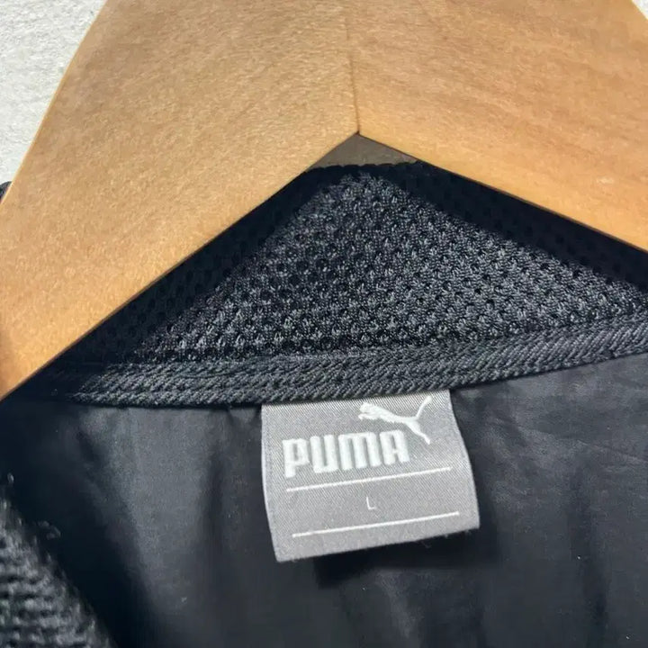 [BUNJANG] Puma Bomber Jacket Windbreaker L / 푸마 블랙 봄버 자켓 바람막이점퍼 L