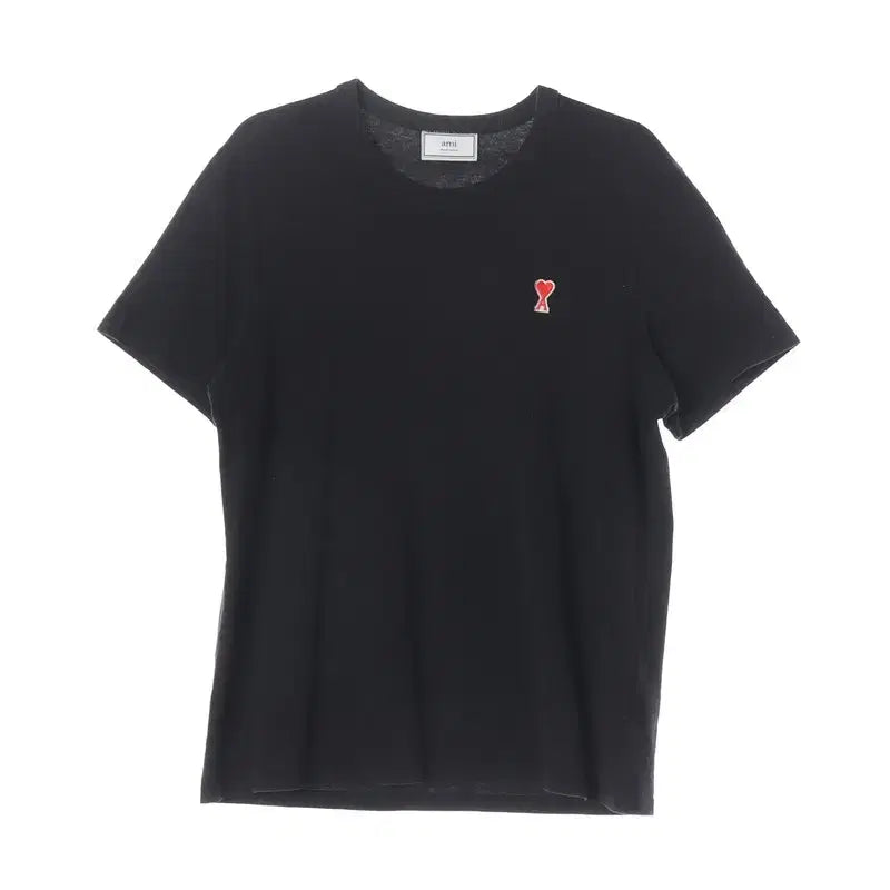 [SOLD OUT] AMI 아미 스몰 하트 로고 오가닉 코튼 반팔 티셔츠