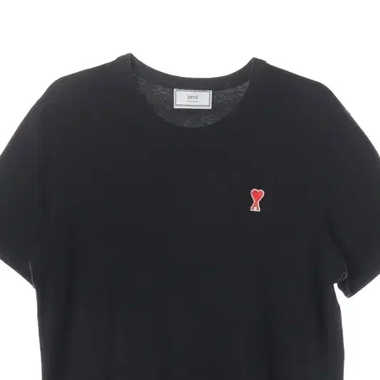 [SOLD OUT] AMI 아미 스몰 하트 로고 오가닉 코튼 반팔 티셔츠