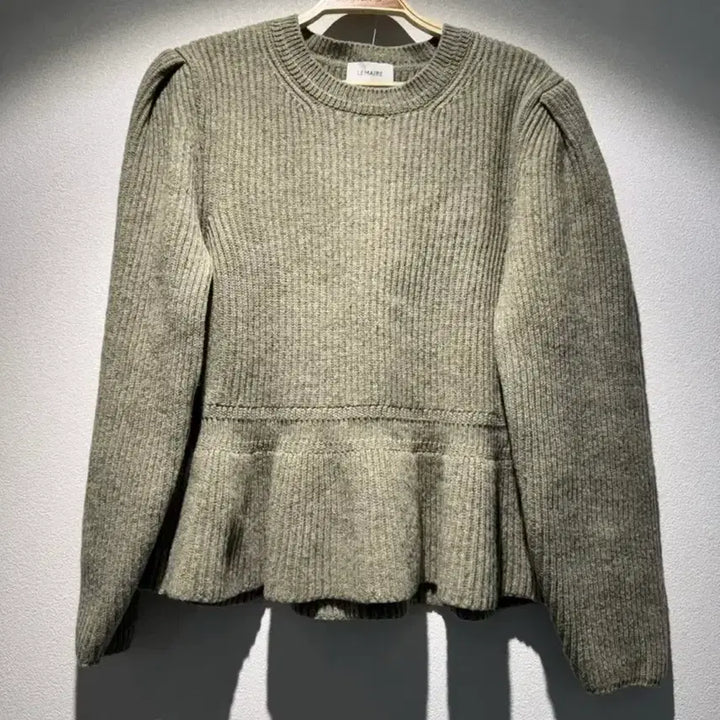[BUNJANG] Lemaire Peplum Knit Sweater / 르메르 페플럼 니트 스웨터