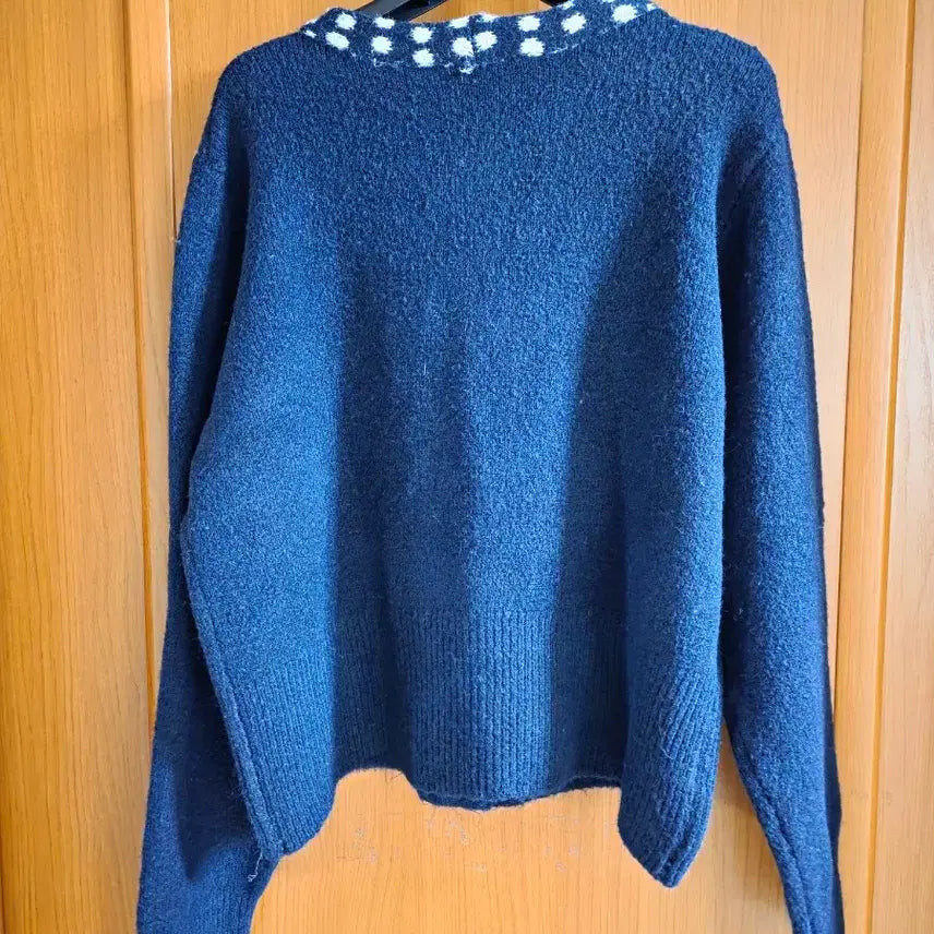 [BUNJANG] Navy Ribbon Cardigan / (새상품) 진네이비(?) 남색(?)리본 가디건