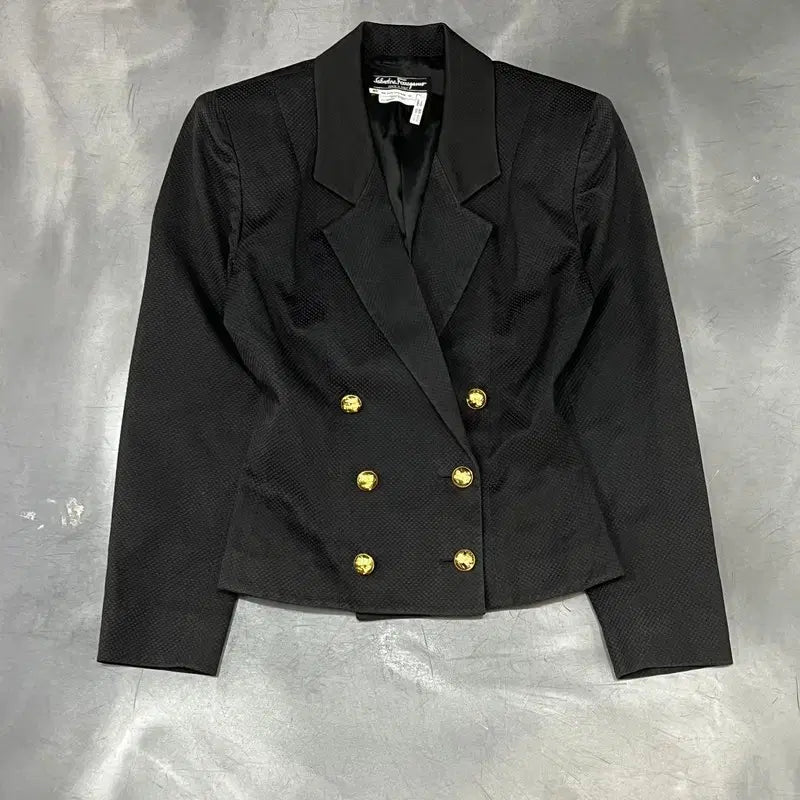 [BUNJANG] Salvatore Ferragamo Gold Blazer / 살바토레 페레가모 금장 더블 블레이저 y15852