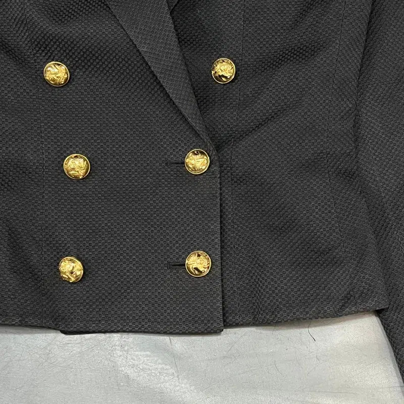 [BUNJANG] Salvatore Ferragamo Gold Blazer / 살바토레 페레가모 금장 더블 블레이저 y15852