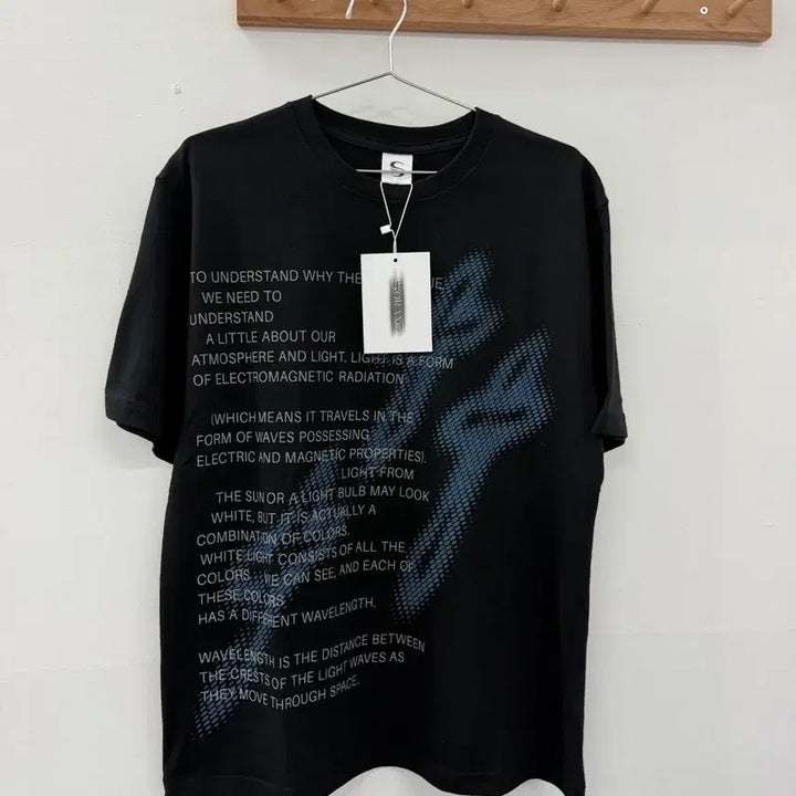 [BUNJANG] SORANO Black Printed Short Sleeve T-shirt / SORANO 블랙 프린팅 반팔 티셔츠