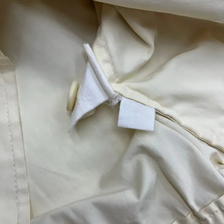 [BUNJANG] Yves Saint Laurent Checkered Collar Ivory Jacket / 입생로랑 체크 카라 아이보리 자켓