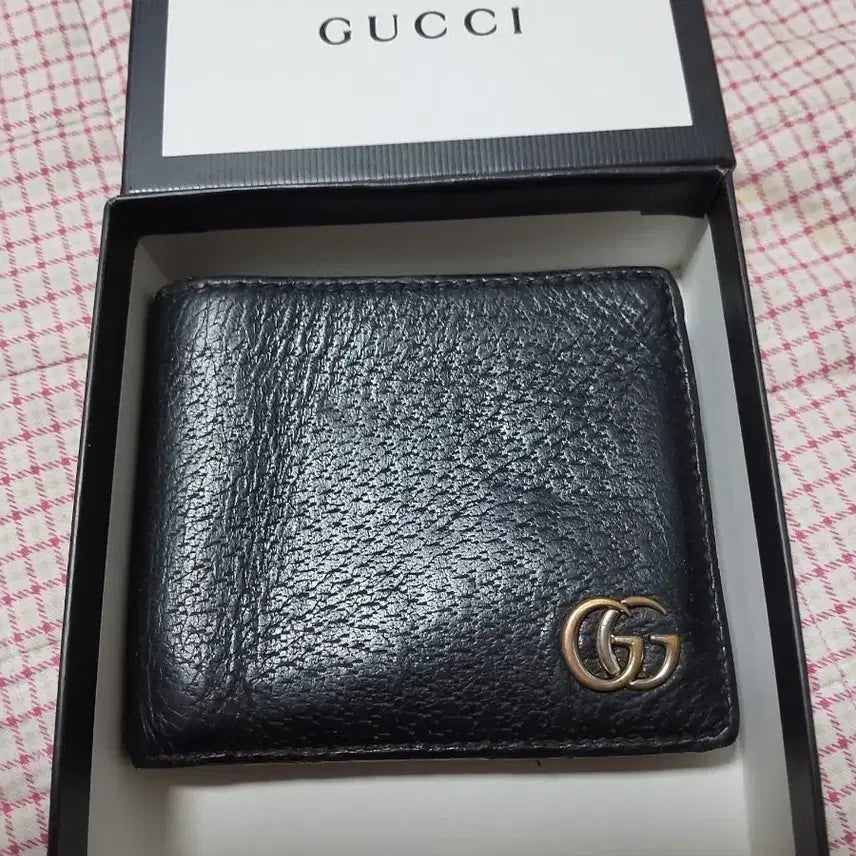 [BUNJANG] Gucci GG Black Bifold Wallet / 구찌 블랙 GG 반지갑 풀박스