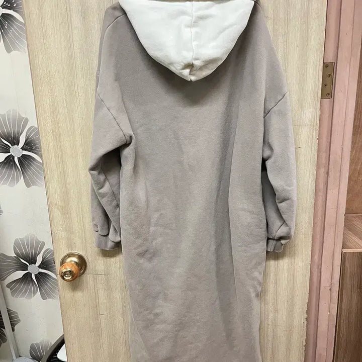 [BUNJANG] Codes Combine Fleece Lined Long Hoodie Dress - Free Size / 코데즈콤바인 후드롱기모 원피스 free