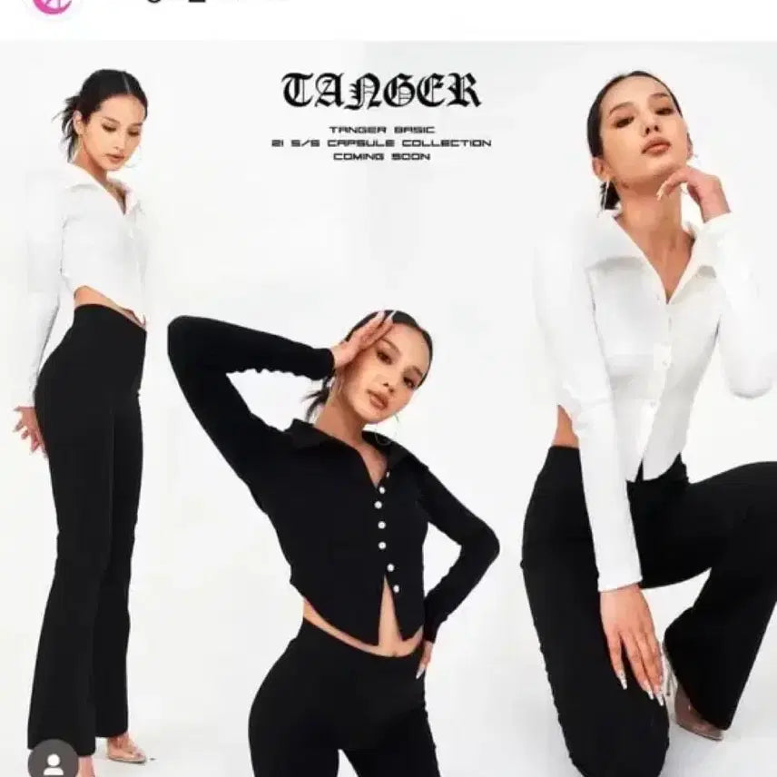 [BUNJANG] Tanger Slit Side Crop Shirt / Tanger 탠져 탠저 슬릿 사이드 셔츠 크롭