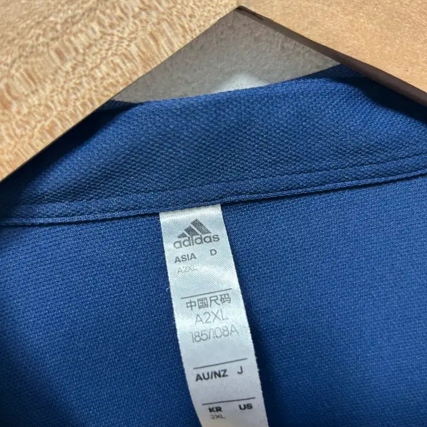 [BUNJANG] Adidas Navy Three-Stripe Polo Shirt 2XL / 아디다스 네이비 삼선 반팔 폴로티 2XL