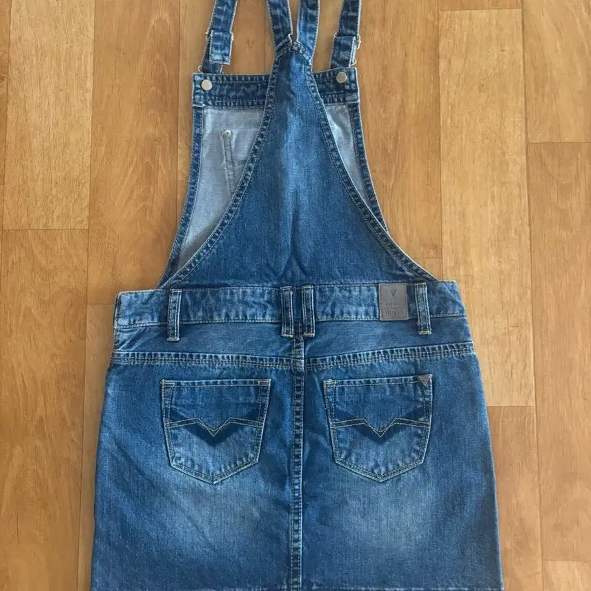 [BUNJANG] Guess Denim Mini Skirt / 정품 게스 데님 멜빵 치마