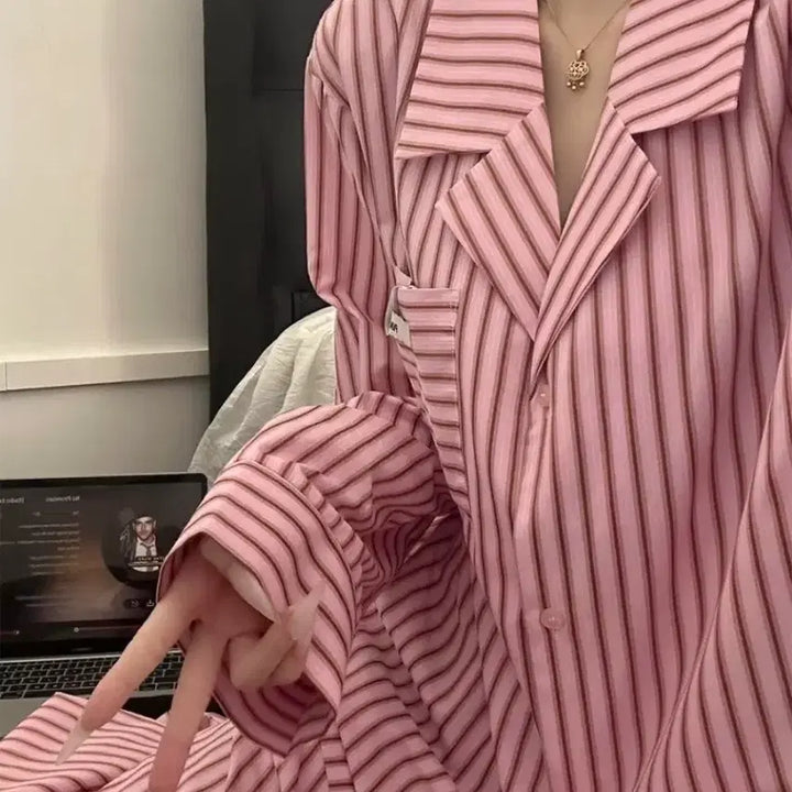 [BUNJANG] Pink Striped Women&