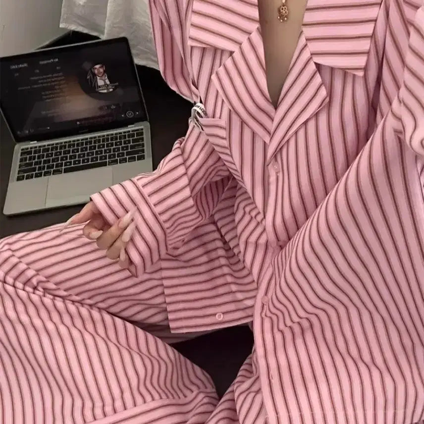[BUNJANG] Pink Striped Women&
