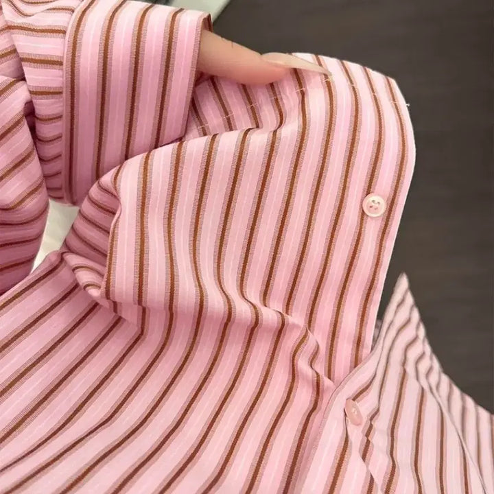 [BUNJANG] Pink Striped Women&