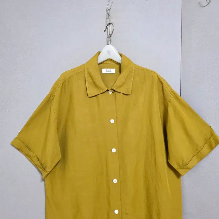 [BUNJANG] Tomboy Linen Blend Oversized Shirt / 톰보이 린넨함유 박시핏 남방 FF   n3513