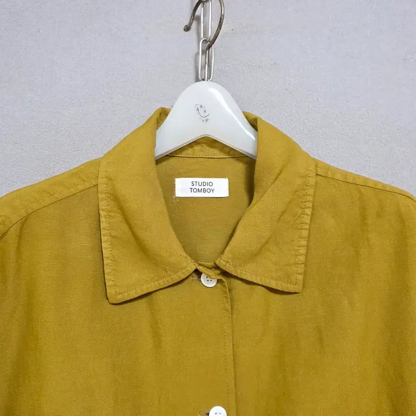 [BUNJANG] Tomboy Linen Blend Oversized Shirt / 톰보이 린넨함유 박시핏 남방 FF   n3513