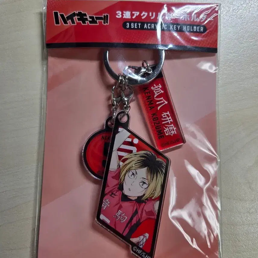 [BUNJANG] Haikyu Kenma 3-Piece Keyring / 하이큐 켄마 3연 키링