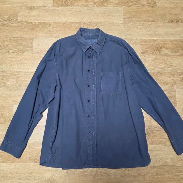 [BUNJANG] Pottery Garment Dyed Charcoal Shirt - Size 2 / 포터리 가먼트다이드 셔츠 차콜 2사이즈