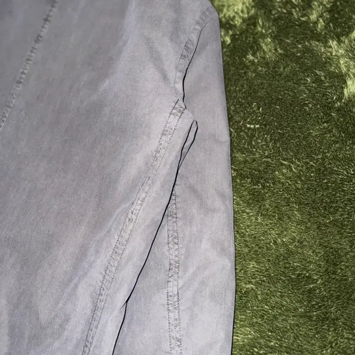 [BUNJANG] Series Padded Washed Snap Button Coat Jacket Gray / [110] Series 시리즈 패디드 워싱 스냅 버튼 코트 자켓 그레이