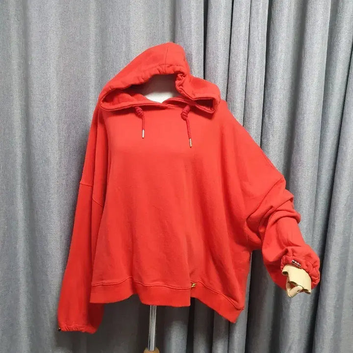 [BUNJANG] Big Over Red Hoodie / 빅오버 레드 후드티