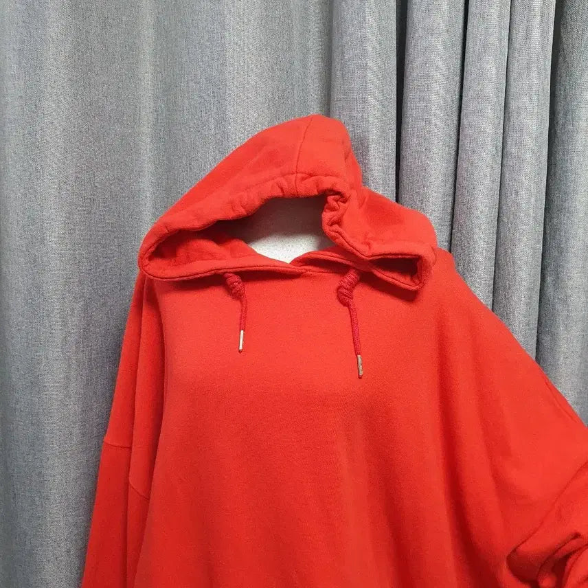 [BUNJANG] Big Over Red Hoodie / 빅오버 레드 후드티