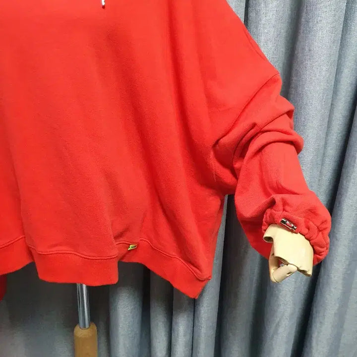 [BUNJANG] Big Over Red Hoodie / 빅오버 레드 후드티