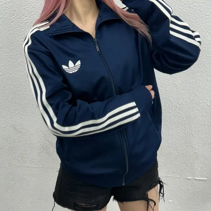 [BUNJANG] Adidas Firebird Navy Track Top (Size 100) / 아디다스 파이어버드 네이비 트랙탑 100