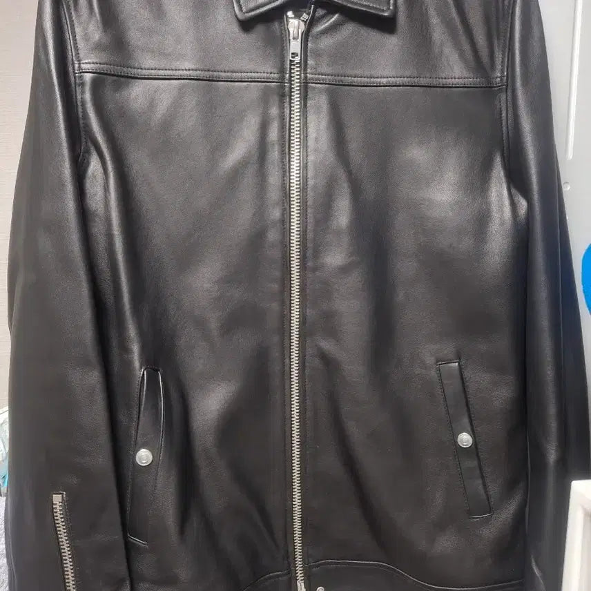 [BUNJANG] Mahagrid Lambskin Leather Jacket L / 마하그리드 램스킨 레더자켓 L